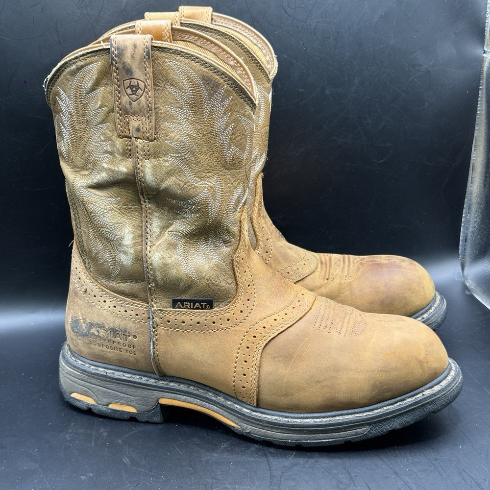 Ariat Men's WorkHog Composite Toe Pull-On H20 Waterproof - Size 9.5D - #10008635